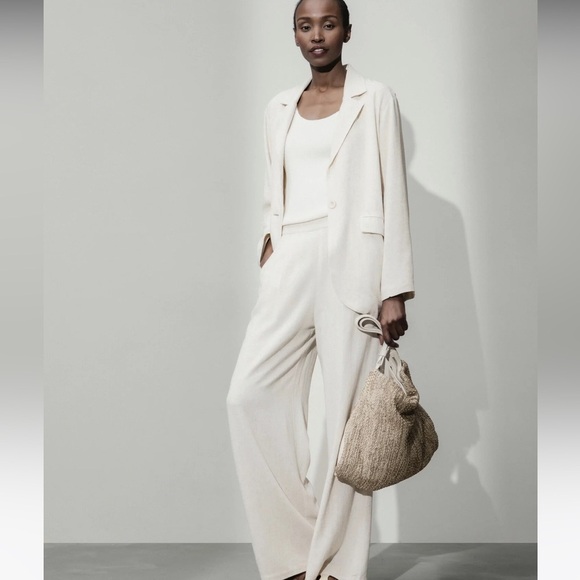 NWT Bobi Black Los Angeles Oversized blazer In Oatmeal - Picture 4 of 15